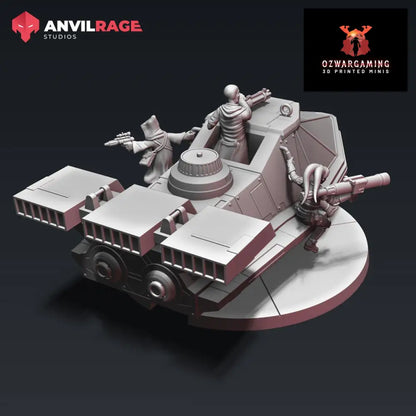 Courier Speeder | Anvilrage Galactic SciFi Miniatures 32mm 1/47 Legion Scale Role Playing Miniatures