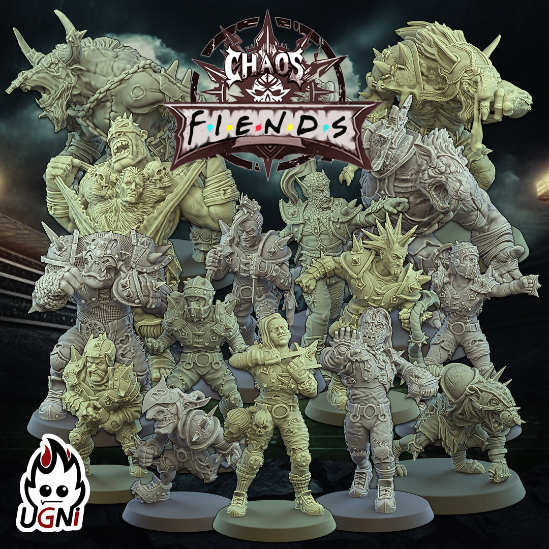 Fiends of Chaos Fantasy Football Team | Ugni Miniatures Role Playing Miniatures