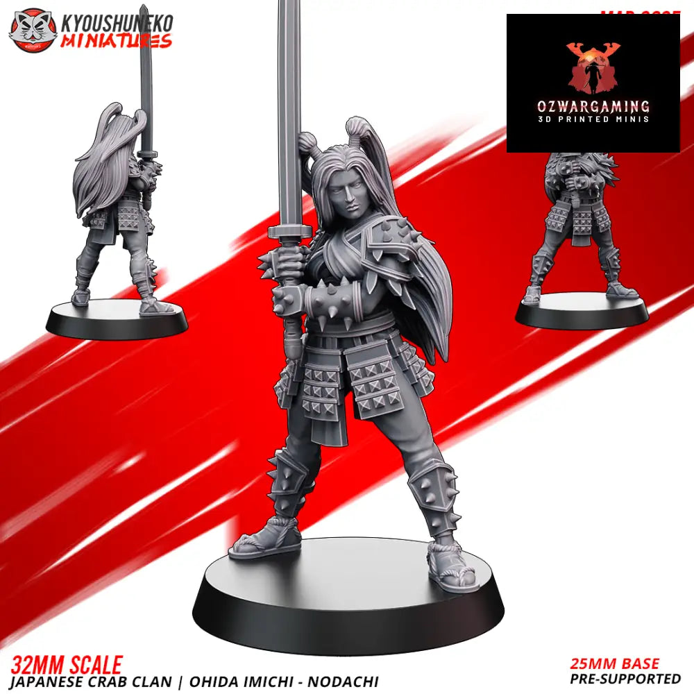 Crab Clan Ohida Imichi No Dachi | Kyoushuneko 28/32mm Fantasy Wargaming Miniatures Role Playing Miniatures