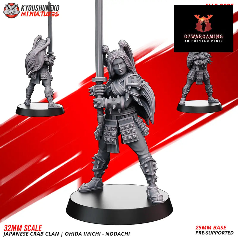 Crab Clan Ohida Imichi No Dachi | Kyoushuneko 28/32mm Fantasy Wargaming Miniatures Role Playing Miniatures