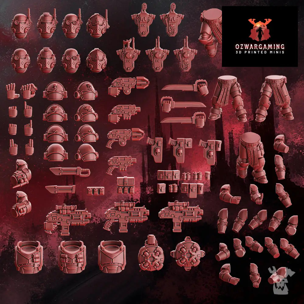 Crimson Wings Recon Squad Build Kit | DakkaDakka.store Grimdark Wargaming Miniatures Role Playing Miniatures