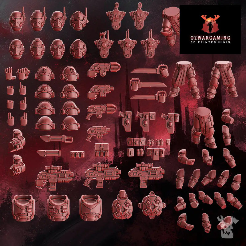Crimson Wings Recon Squad Build Kit | DakkaDakka.store Grimdark Wargaming Miniatures Role Playing Miniatures