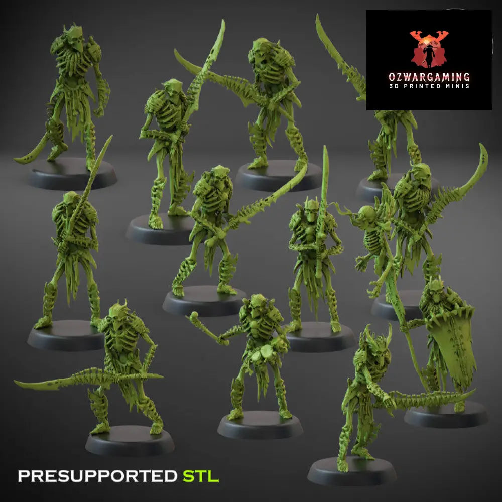 Crypt Nightmares Boneguard Great Weapons | Claybeast Creations 28mm Fantasy Wargaming Miniatures Role Playing Miniatures