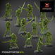 Crypt Nightmares Boneguard Great Weapons | Claybeast Creations 28mm Fantasy Wargaming Miniatures Role Playing Miniatures
