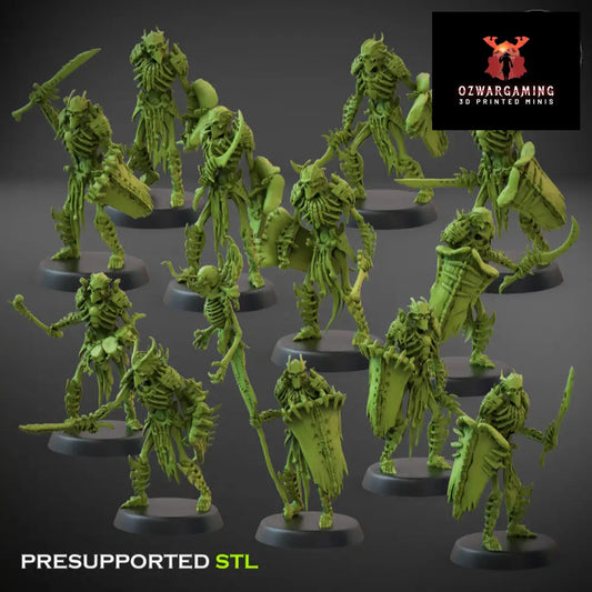 Crypt Nightmares Boneguard Shields | Claybeast Creations 28mm Fantasy Wargaming Miniatures Role Playing Miniatures