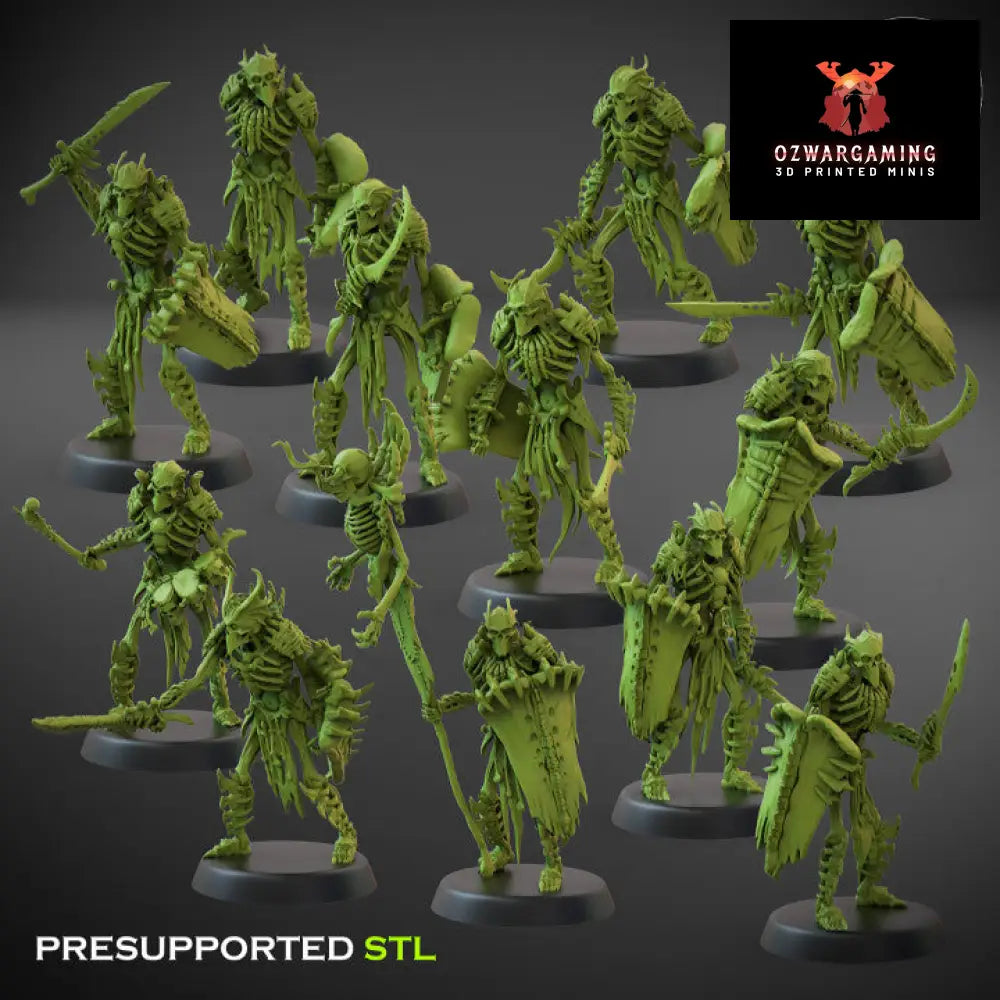 Crypt Nightmares Boneguard Shields | Claybeast Creations 28mm Fantasy Wargaming Miniatures Role Playing Miniatures