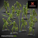 Crypt Nightmares Flesh Skeletons Spears | Claybeast Creations 28mm Fantasy Wargaming Miniatures Role Playing Miniatures