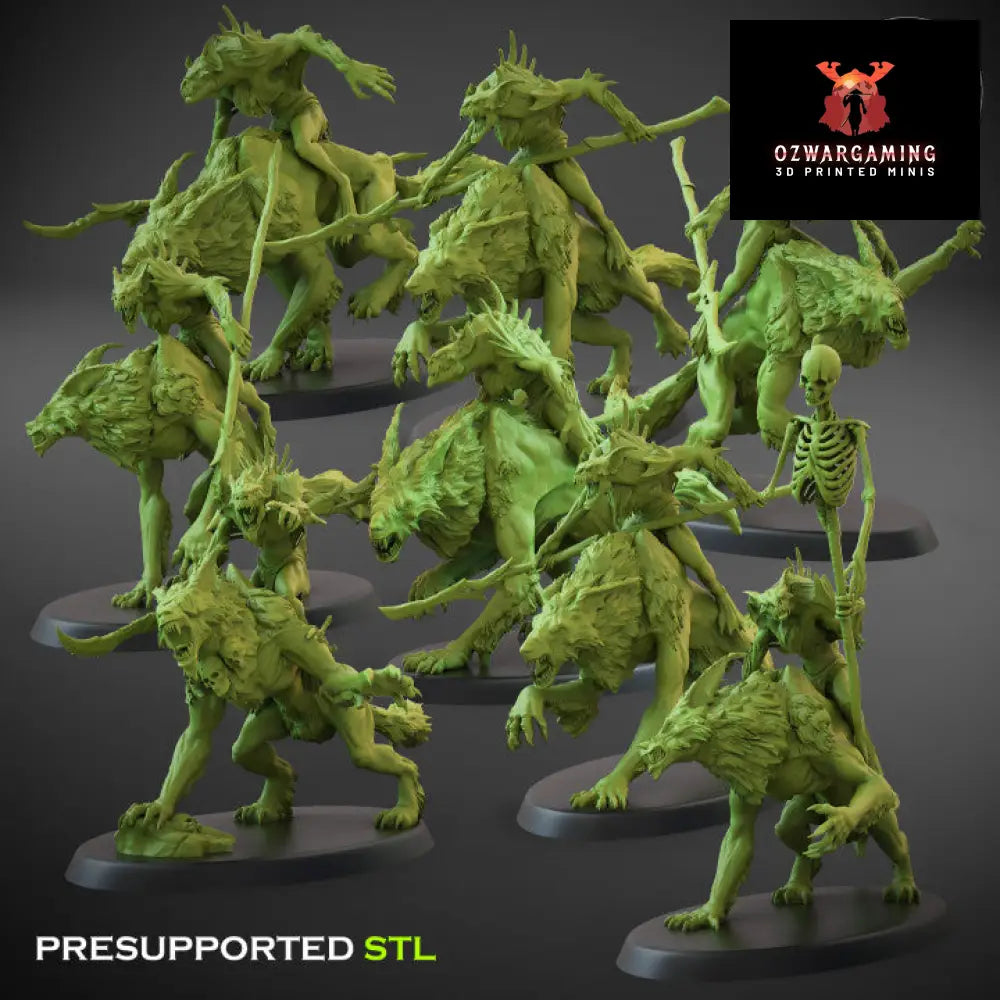 Crypt Nightmares Grim Knight Squad | Claybeast Creations 28mm Fantasy Wargaming Miniatures Role Playing Miniatures