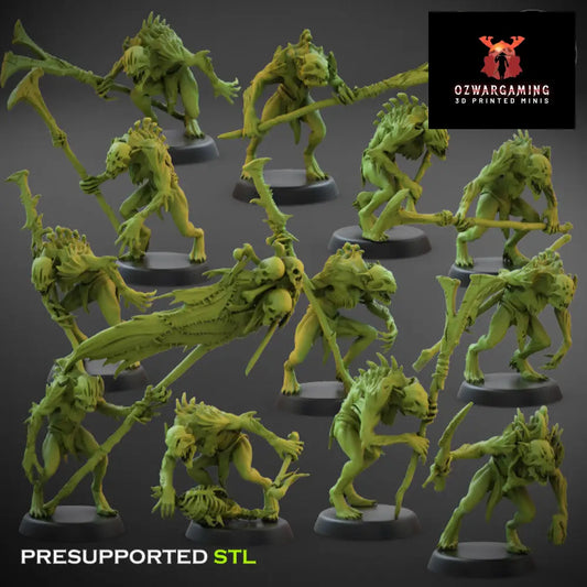 Crypt Nightmares Marrow Squad | Claybeast Creations 28mm Fantasy Wargaming Miniatures Role Playing Miniatures