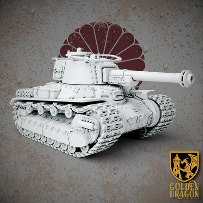Empire of Japan Type 87 Chi-Wo-Kai Battle Tank | Golden Dragon Games Weird WW2 Role Playing Miniatures