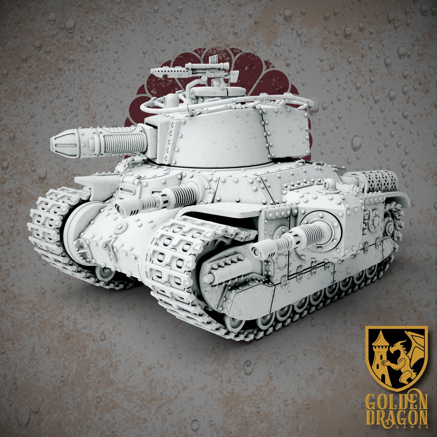 Empire of Japan Type 87 Chi-Wo-Kai Battle Tank | Golden Dragon Games Weird WW2 Role Playing Miniatures