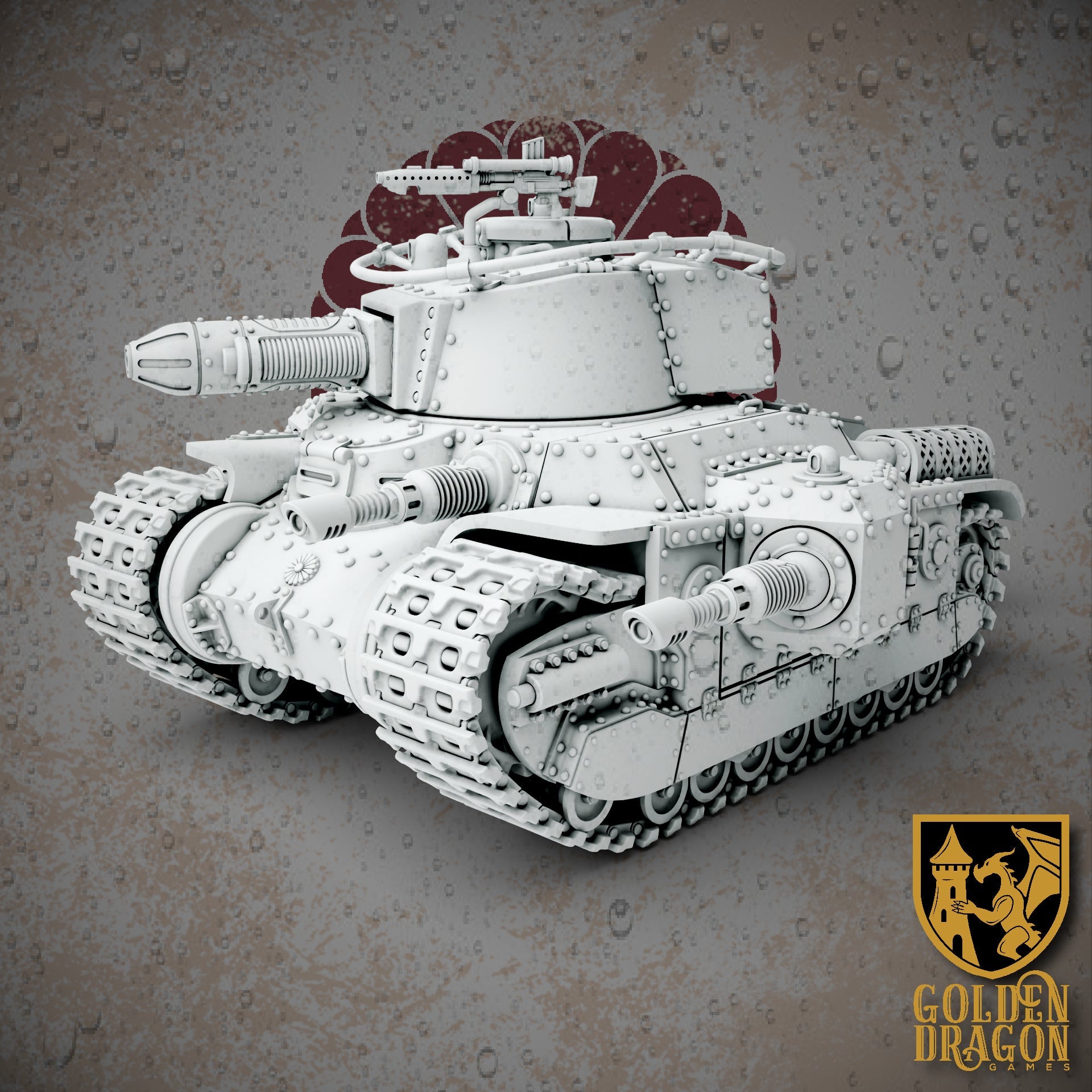 Empire of Japan Type 87 Chi-Wo-Kai Battle Tank | Golden Dragon Games Weird WW2 Role Playing Miniatures