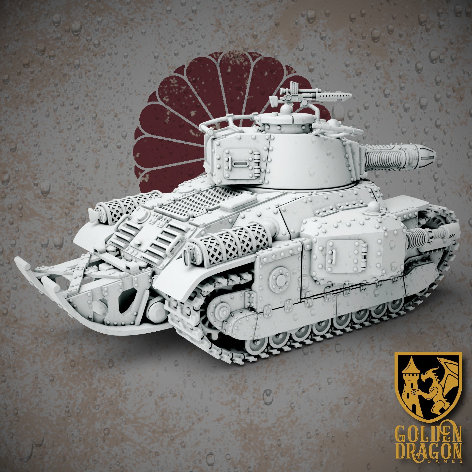 Empire of Japan Type 87 Chi-Wo-Kai Battle Tank | Golden Dragon Games Weird WW2 Role Playing Miniatures