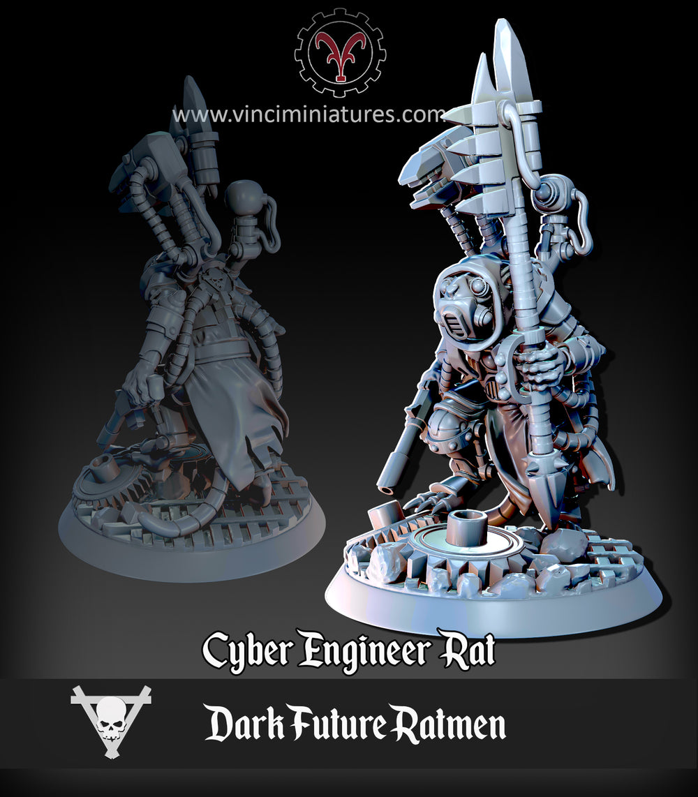 Verminkin Dark Future Engineer | Vinci Miniatures 28/32mm Fantasy Wargaming Miniatures