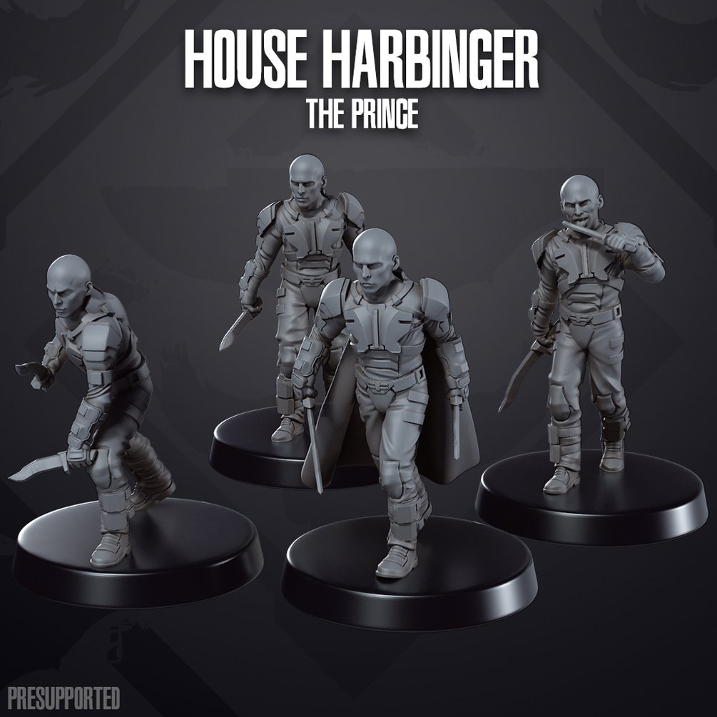 Oasis Imperium: Prince Harbinger | Skullforge Studios 32mm Wargaming Miniatures Role Playing Miniatures