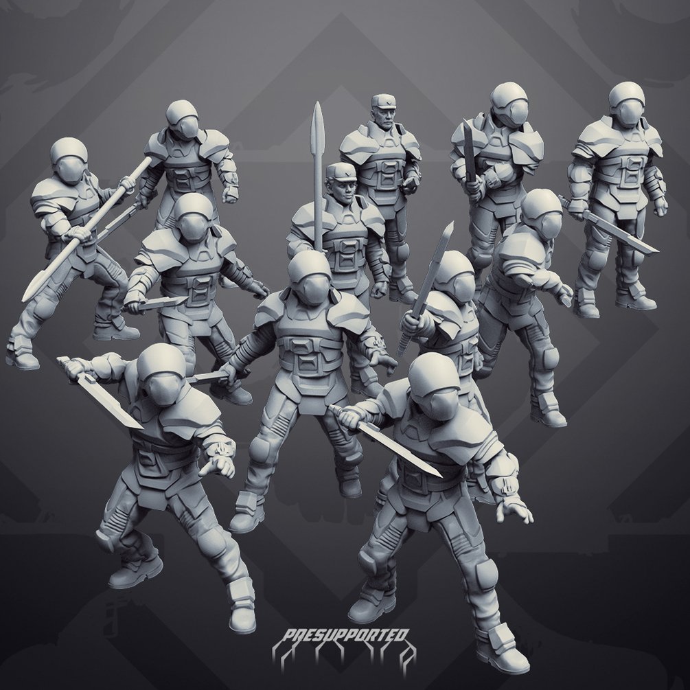 Oasis Imperium: House Atreus Oathkeepers | Skullforge Studios 32mm Wargaming Miniatures Role Playing Miniatures
