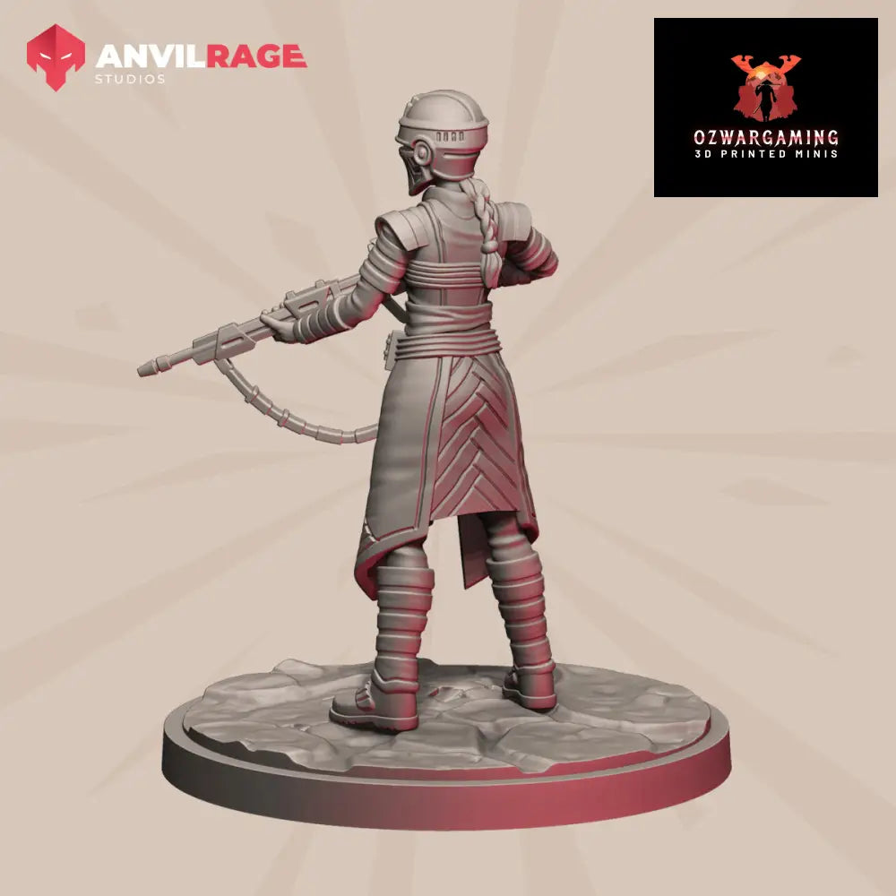 Daimyo’s Right Hand | Anvilrage Galactic SciFi Miniatures Shatter Scale Role Playing Miniatures