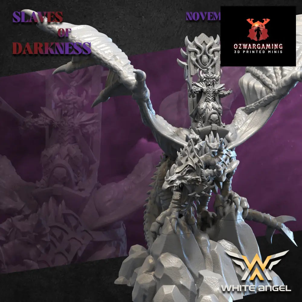 Dark Elf Dragon Lord | White Angel 28/32mm Fantasy Wargaming Miniatures