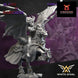 Dark Elf Dark Mother on Pegasus | White Angel 28/32mm Fantasy Wargaming Miniatures