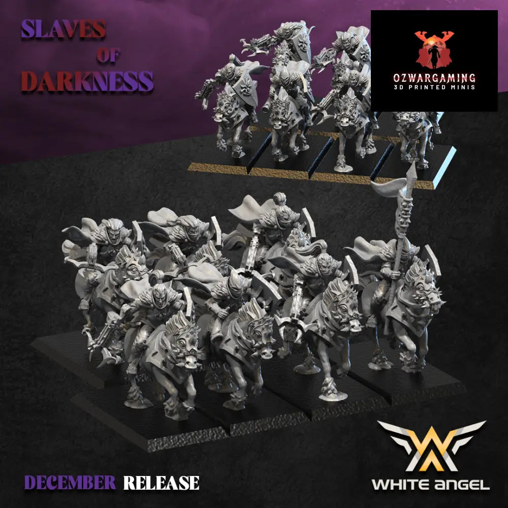 Dark Elf Silent Riders | White Angel 28/32mm Fantasy Wargaming Miniatures