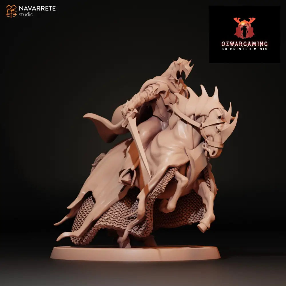 Dark Lieutenant Foot and Mounted | Navarrete Studios 25mm Fantasy Wargaming Miniatures