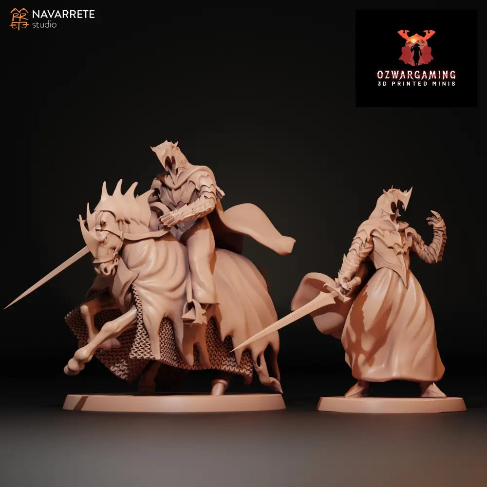 Dark Lieutenant Foot and Mounted | Navarrete Studios 25mm Fantasy Wargaming Miniatures