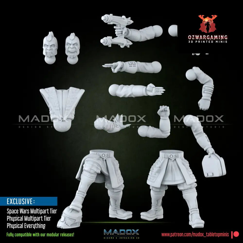 Dark Star Enforcers Build Kit | Warbear Studios 28mm SciFi Wargaming Miniatures Role Playing Miniatures