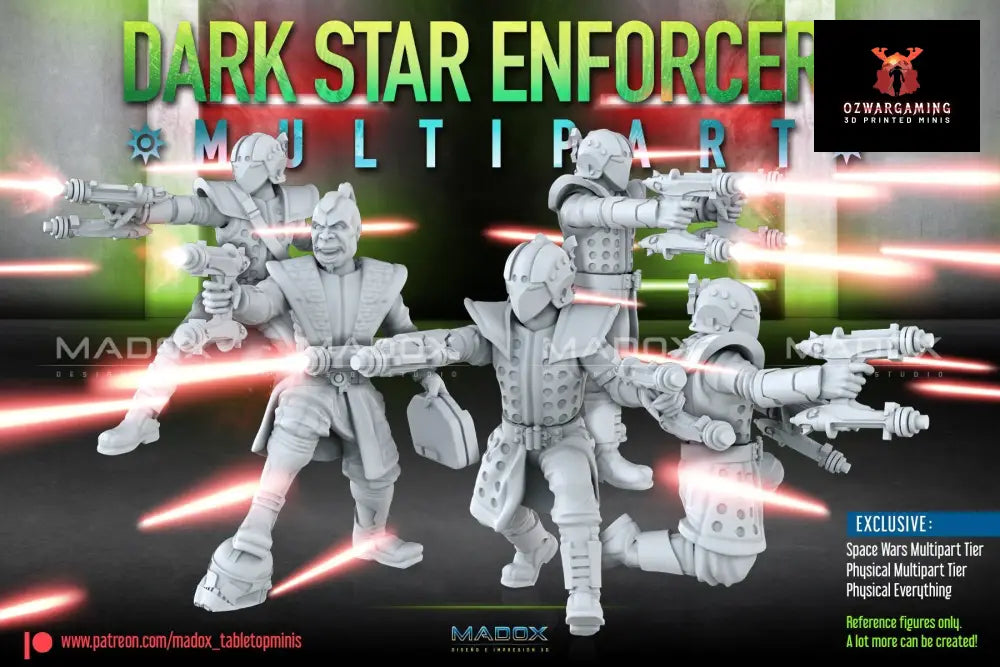 Dark Star Enforcers Build Kit | Warbear Studios 28mm SciFi Wargaming Miniatures Role Playing Miniatures