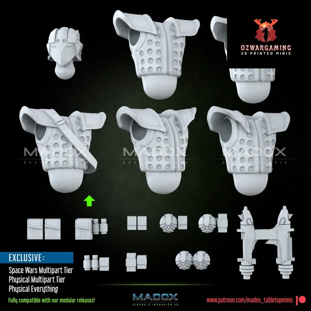 Dark Star Enforcers Build Kit | Warbear Studios 28mm SciFi Wargaming Miniatures Role Playing Miniatures