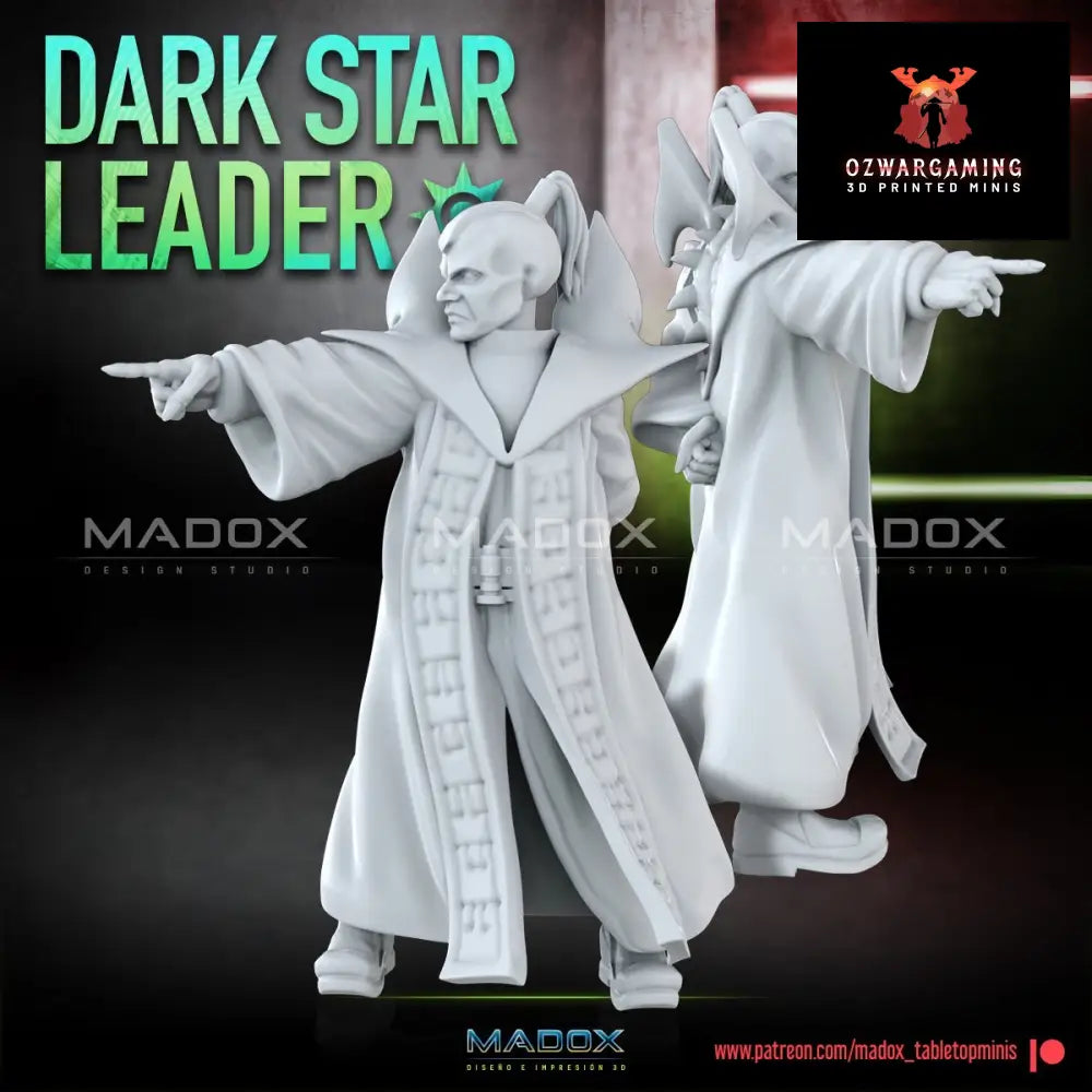 Dark Star Leader | Warbear Studios 28mm SciFi Wargaming Miniatures Role Playing Miniatures