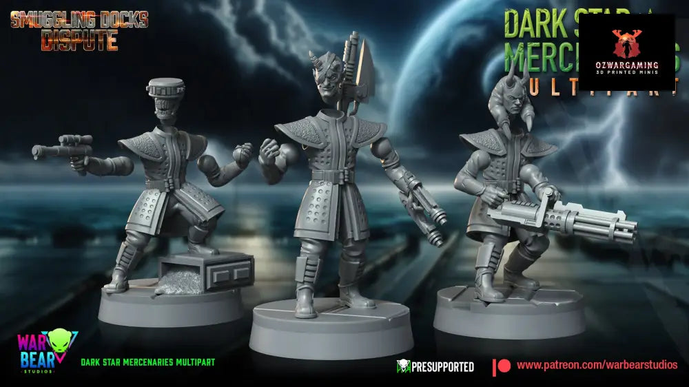 Dark Star Mercenaries Build Kit | Warbear Studios 28mm SciFi Wargaming Miniatures Role Playing Miniatures