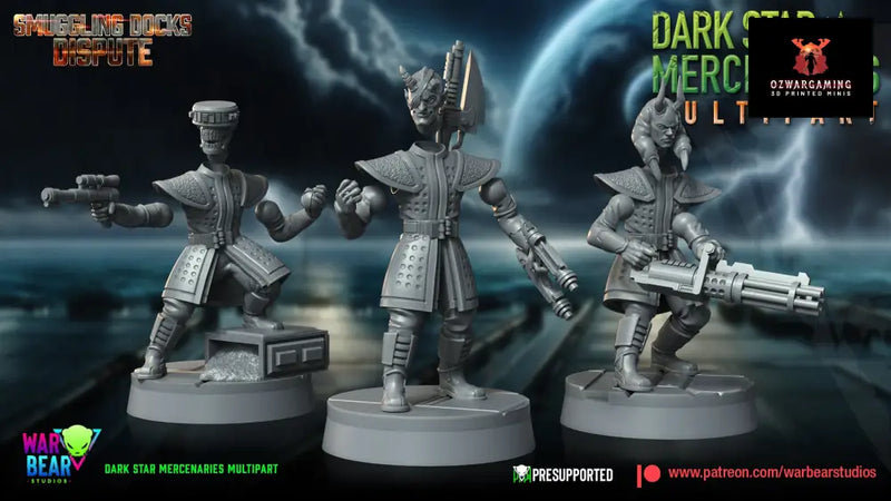 Dark Star Mercenaries Build Kit | Warbear Studios 28mm SciFi Wargaming Miniatures Role Playing Miniatures