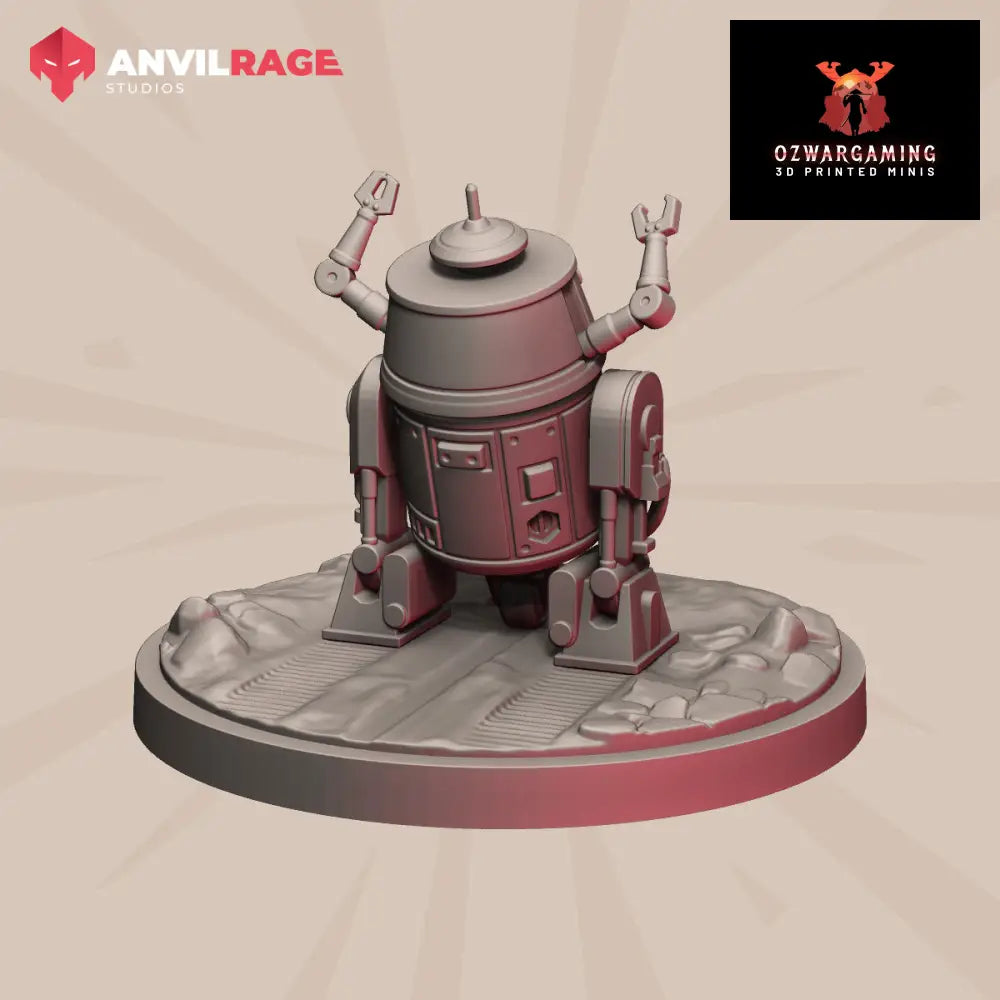 Deadly Droid | Anvilrage Galactic SciFi Miniatures Shatter Scale Role Playing Miniatures