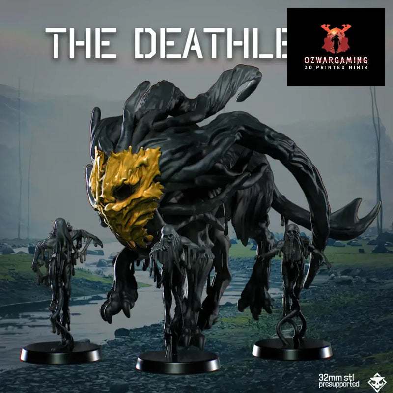 Death Delivery: Deathless Sludge Beast and Thralls | Skullforge Studios 32mm Wargaming Miniatures Role Playing