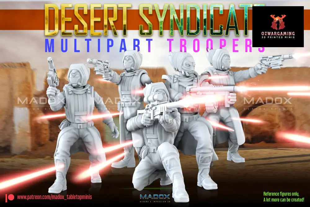 Desert Syndicate Build Kit | Warbear Studios 28mm SciFi Wargaming Miniatures Role Playing Miniatures