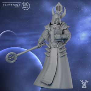 Silver Moon Scrolls Keeper | DakkaDakka.store Grimdark Wargaming Miniatures Role Playing Miniatures