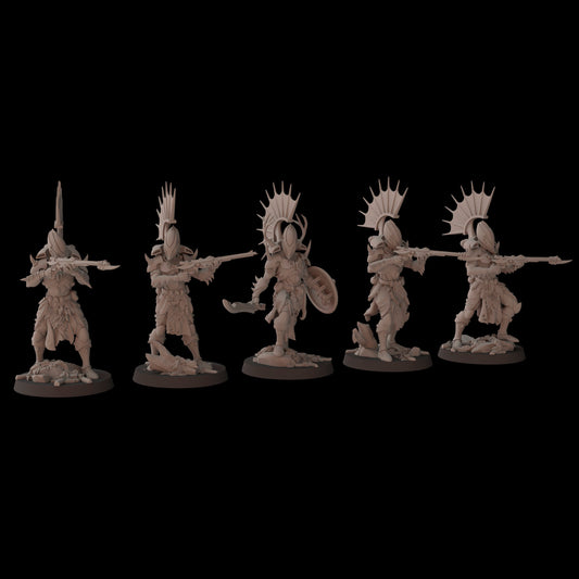 Exodite Space Elves Elite Guard | Fantasy Cult 32mm Grimdark Wargaming Miniatures Role Playing Miniatures