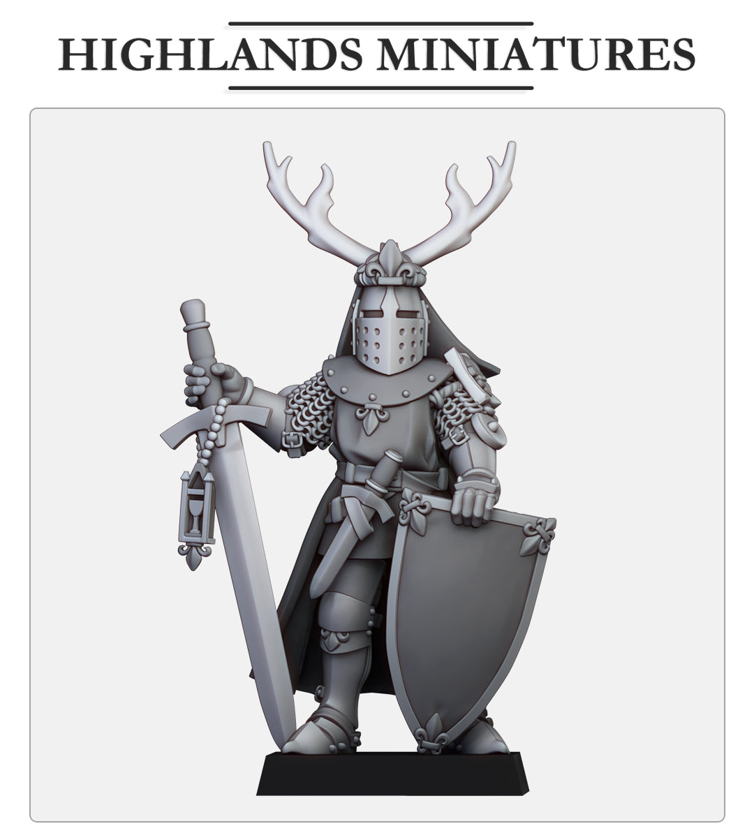 Kingdom Of Gallia Dismounted Duke 1 | Highlands Miniatures 28/32mm Fantasy Wargaming Miniatures Role Playing Miniatures