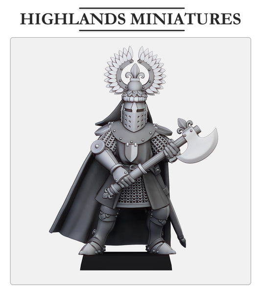 Kingdom Of Gallia Dismounted Duke 2 | Highlands Miniatures 28/32mm Fantasy Wargaming Miniatures Role Playing Miniatures