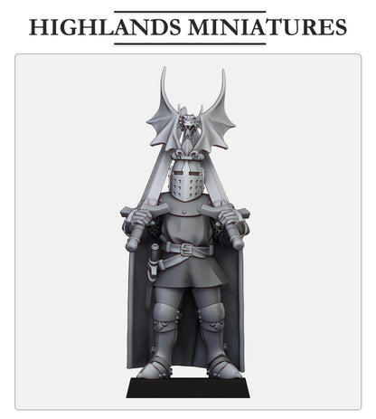 Kingdom Of Gallia Battle Sir Jaume | Highlands Miniatures 28/32mm Fantasy Wargaming Miniatures Role Playing Miniatures
