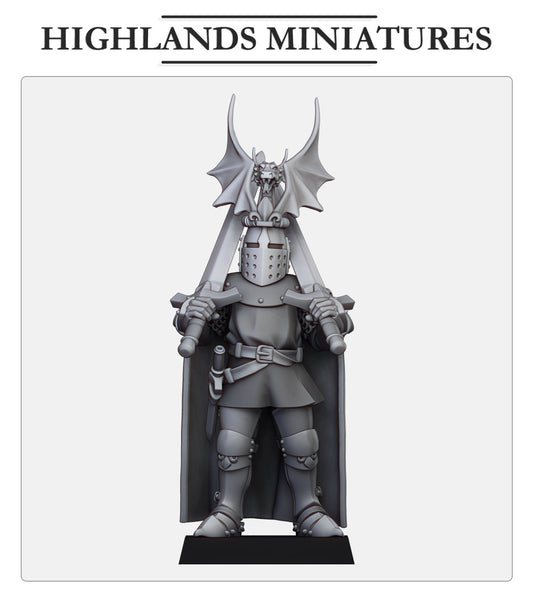 Kingdom Of Gallia Battle Sir Jaume | Highlands Miniatures 28/32mm Fantasy Wargaming Miniatures Role Playing Miniatures