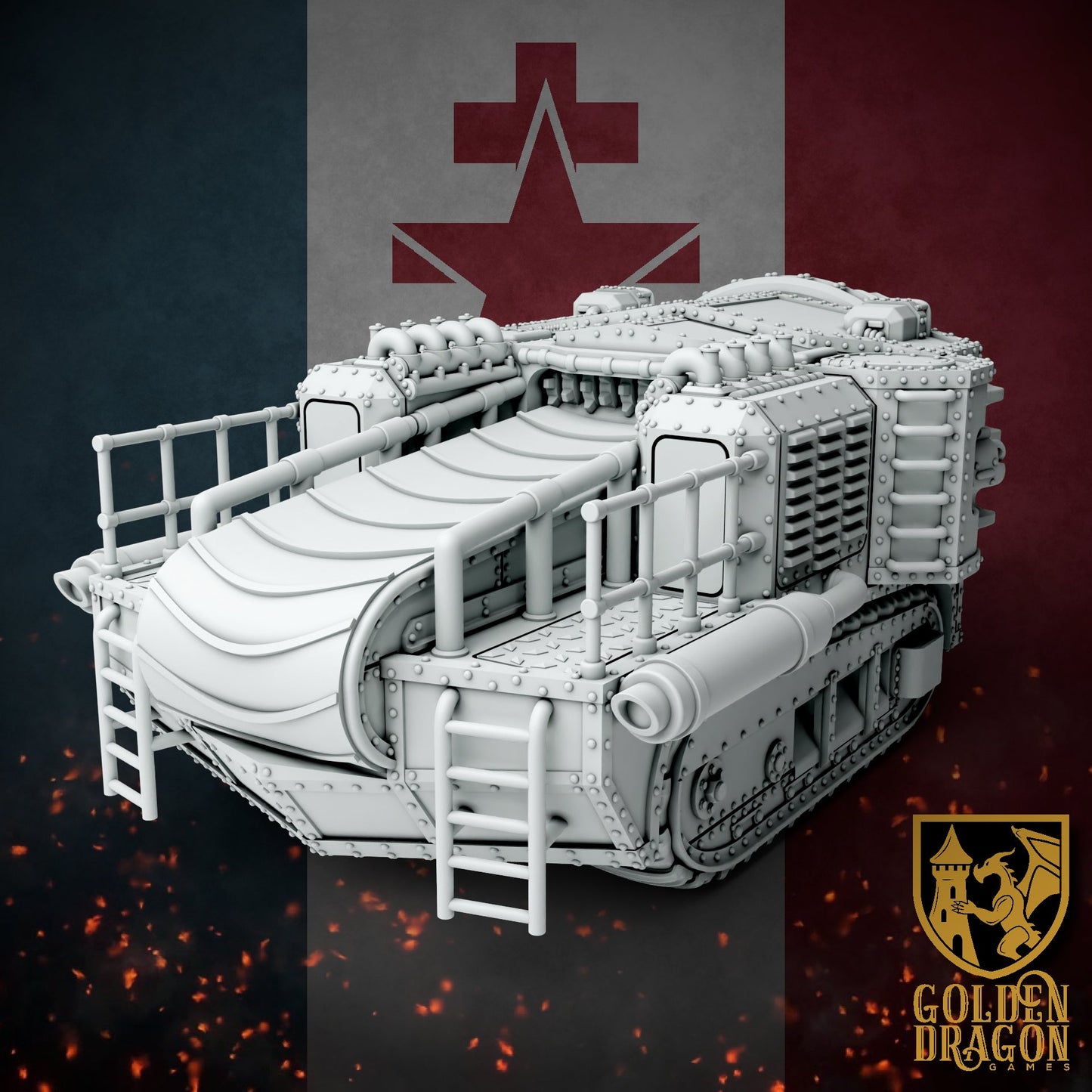 New French Republic CSM 38A Breaching Drill | Golden Dragon Games Weird WW2 Role Playing Miniatures