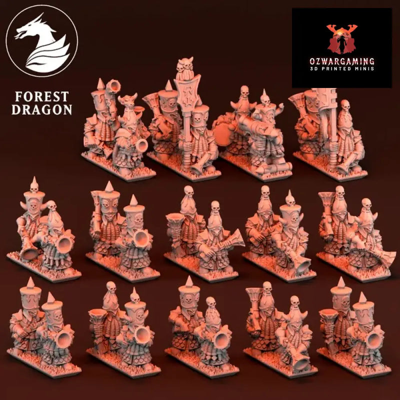 Dwarf Daemonsmith Blunderbusses | Forest Dragon 10mm Fantasy Wargaming Miniatures Role Playing Miniatures