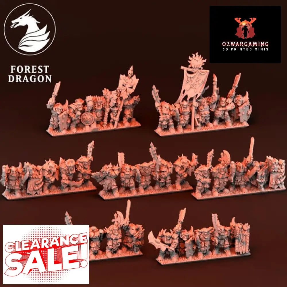 Dwarf Daemonsmith Heavy Orcs | Forest Dragon 10mm Fantasy Wargaming Miniatures Role Playing Miniatures