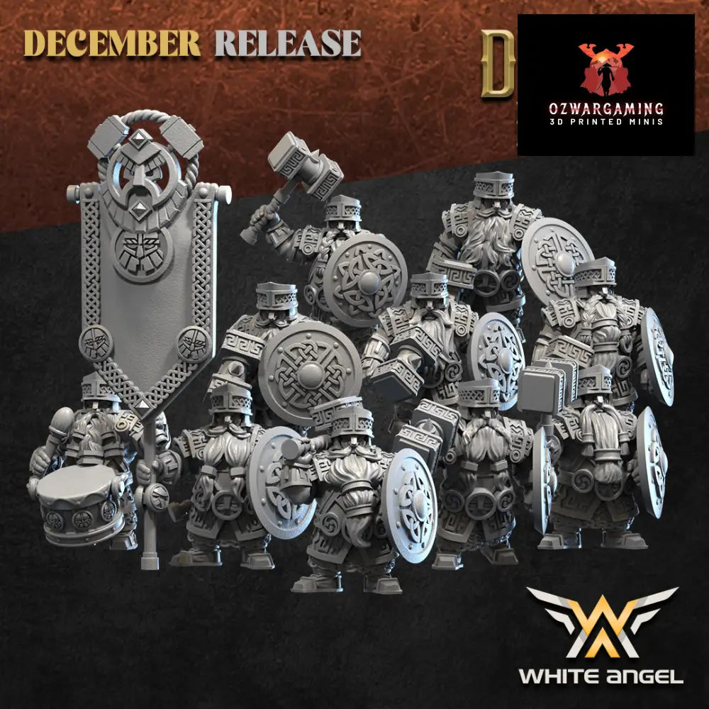 Dwarf Empire Elite Unit | White Angel 28/32mm Fantasy Wargaming Miniatures