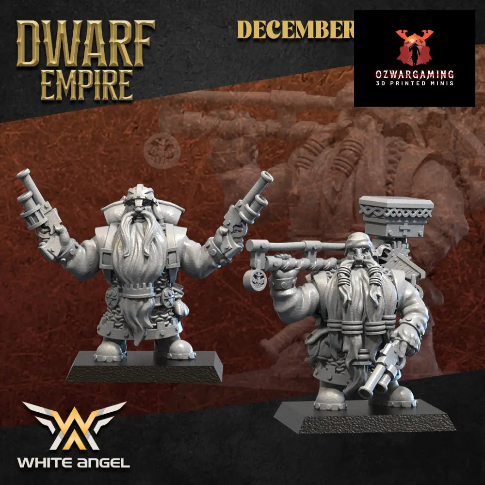 Dwarf Empire Engineers | White Angel 28/32mm Fantasy Wargaming Miniatures