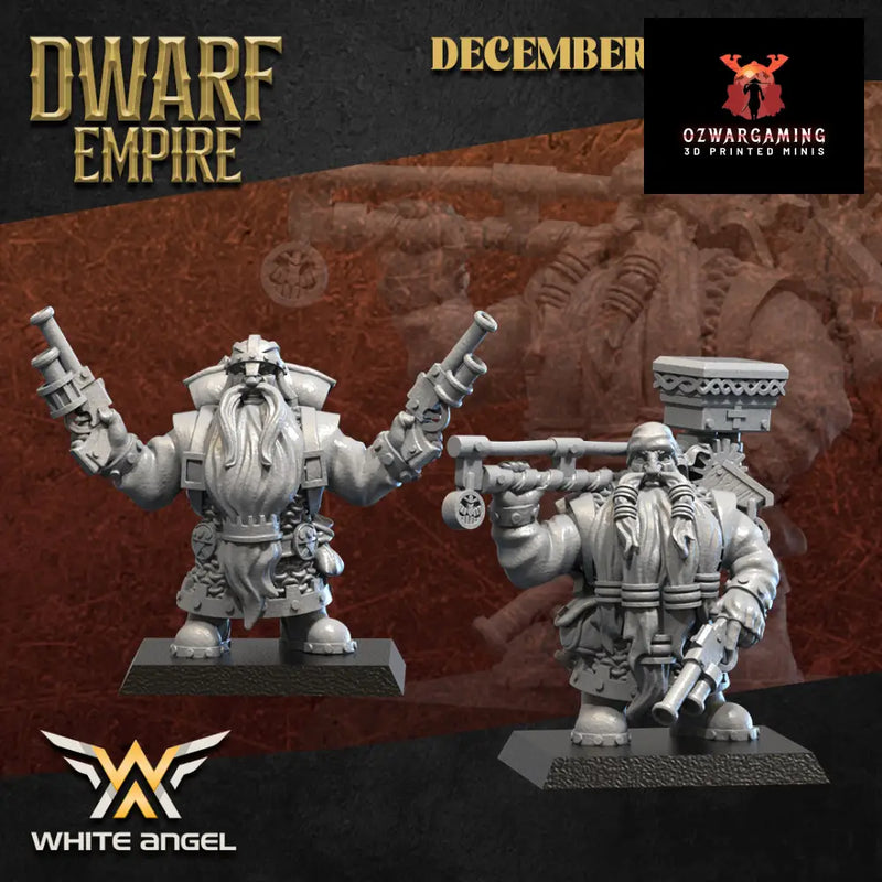 Dwarf Empire Engineers | White Angel 28/32mm Fantasy Wargaming Miniatures