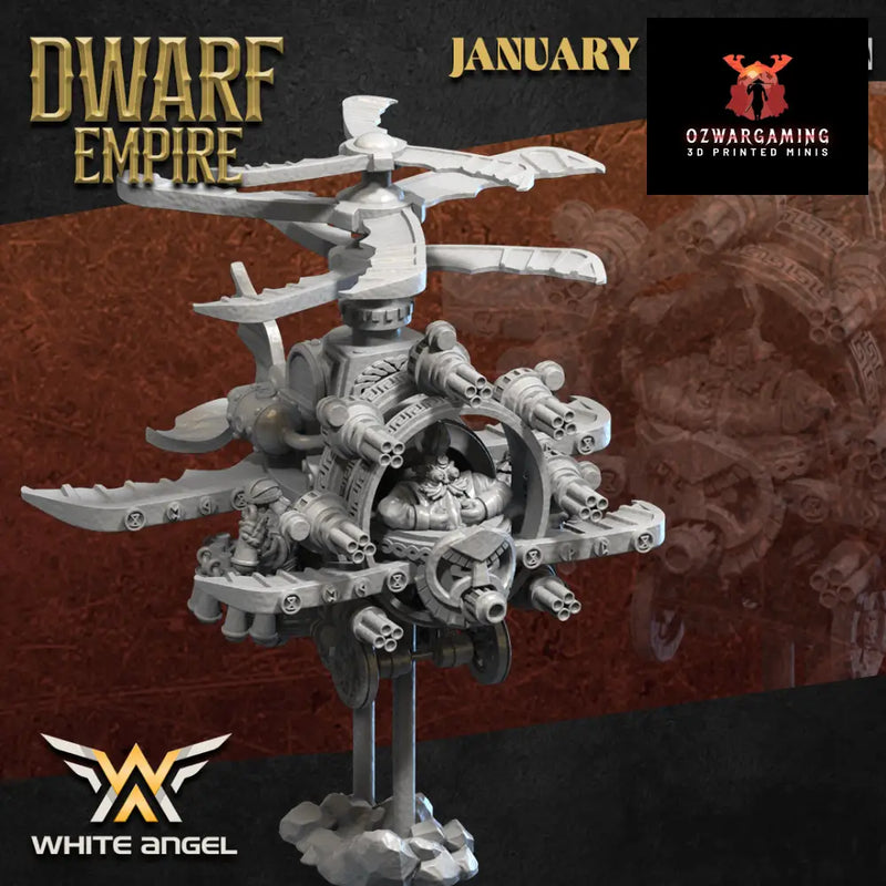 Dwarf Empire Great Gyro | White Angel 28/32mm Fantasy Wargaming Miniatures