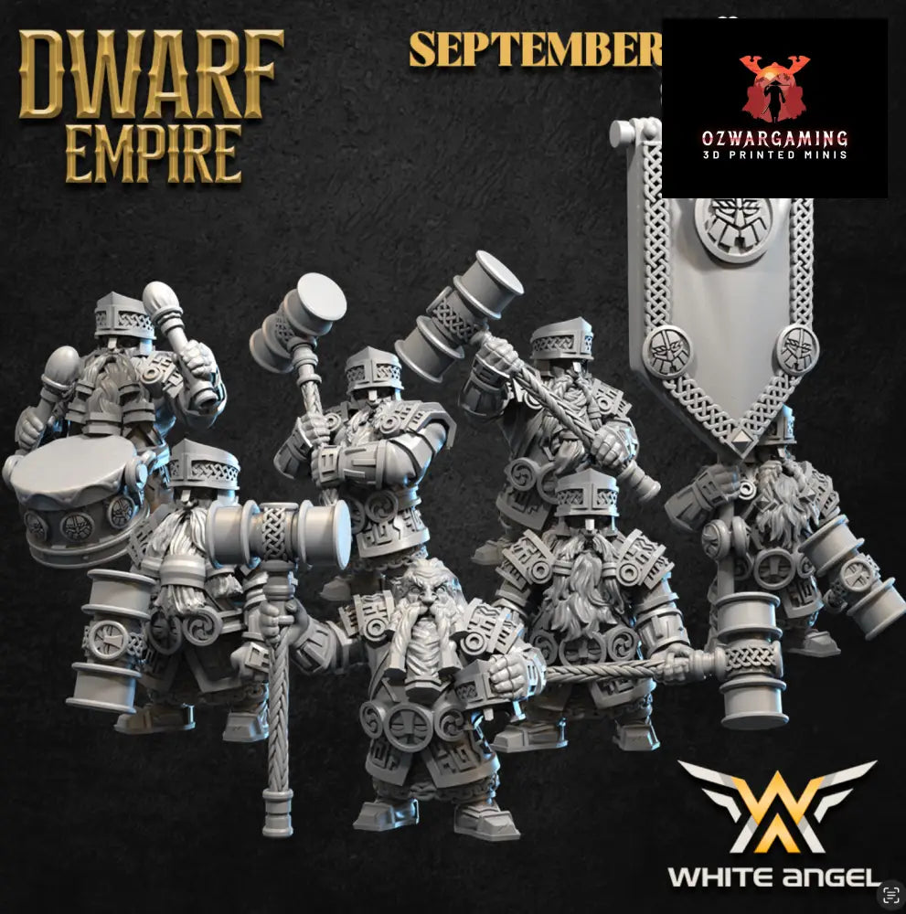 Dwarf Empire Iron Hammers | White Angel 28/32mm Fantasy Wargaming Miniatures