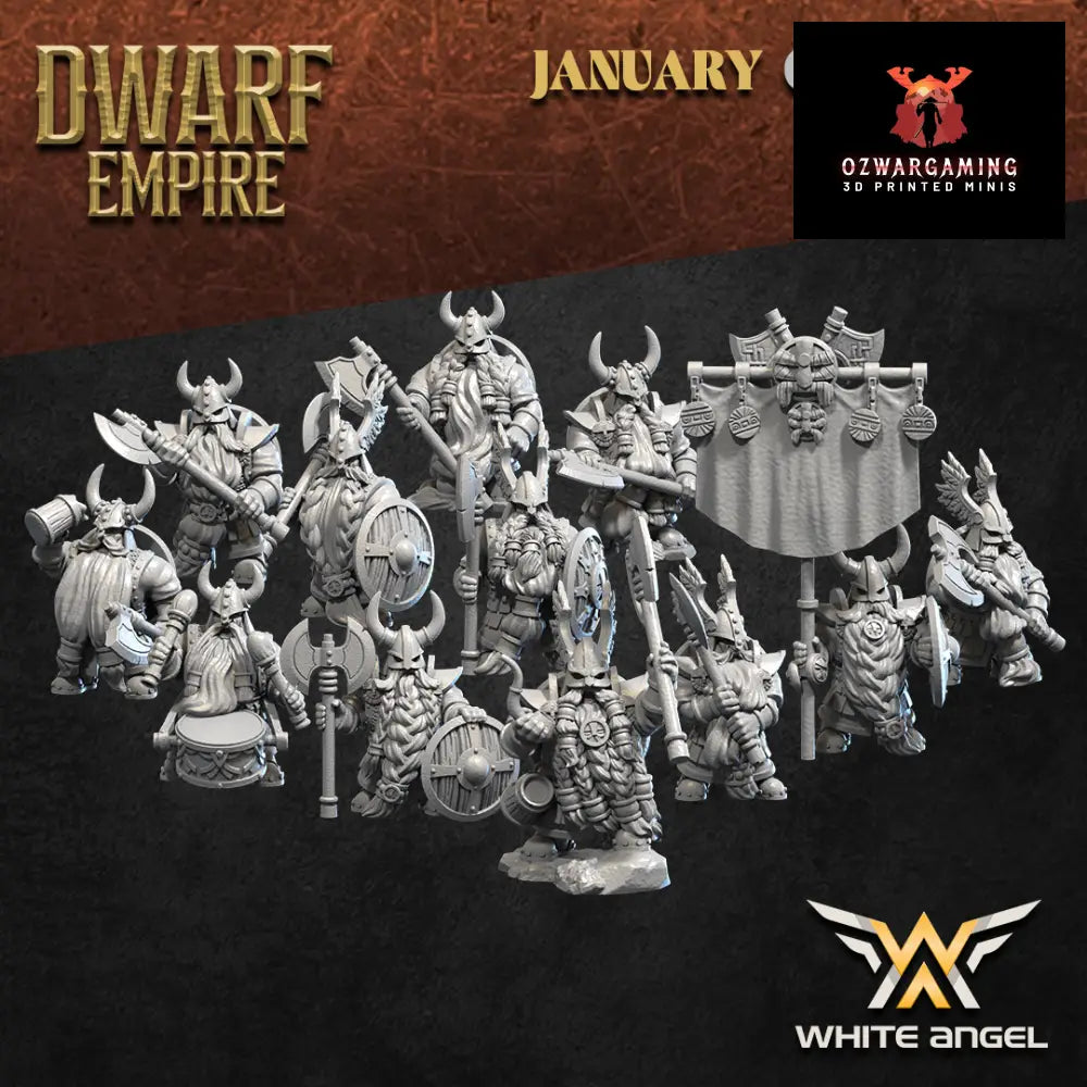 Dwarf Empire Master Beards | White Angel 28/32mm Fantasy Wargaming Miniatures